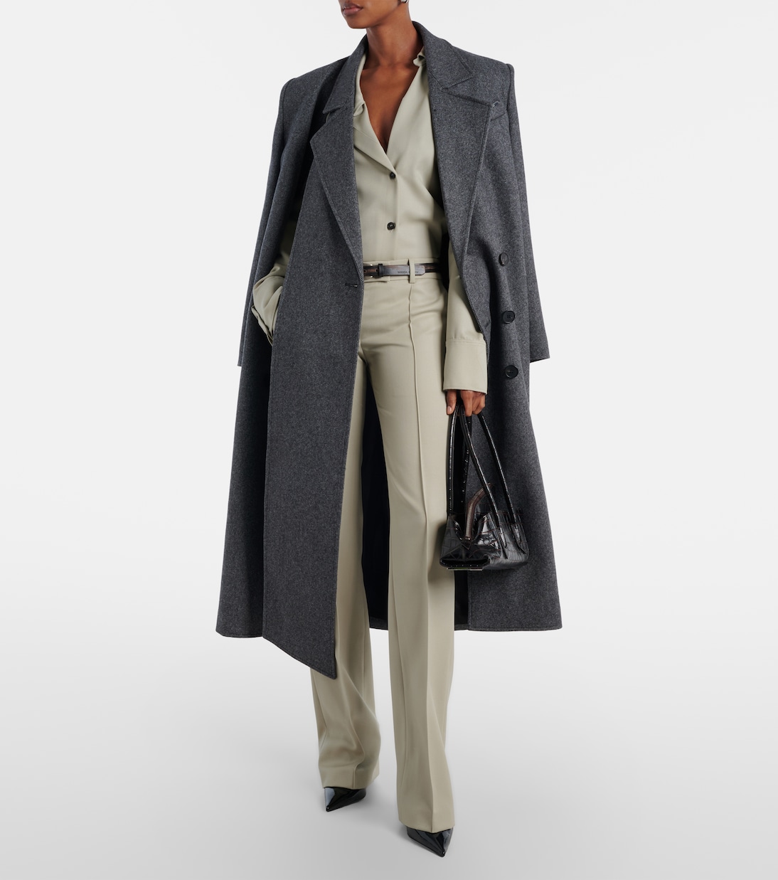 Low-rise wool straight pants | The Attico