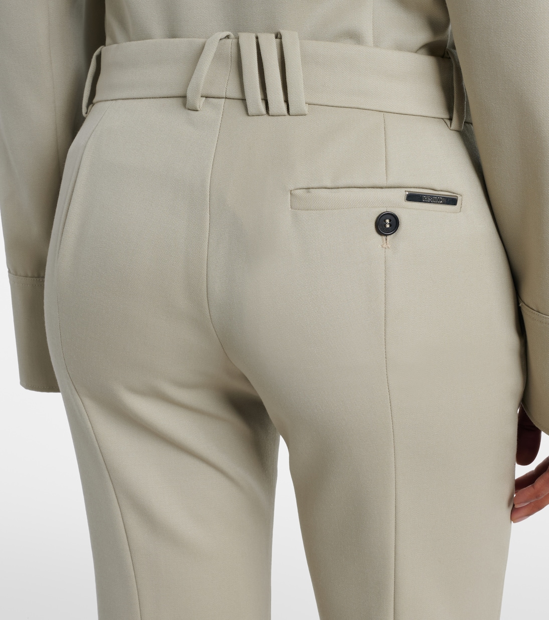 Low-rise wool straight pants | The Attico