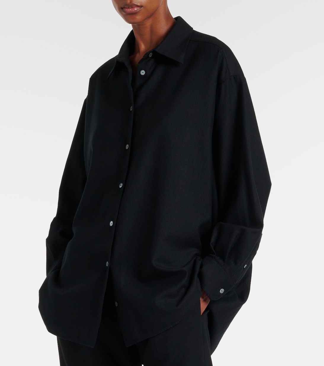 Hemd Luka aus Schurwollflanell | The Row