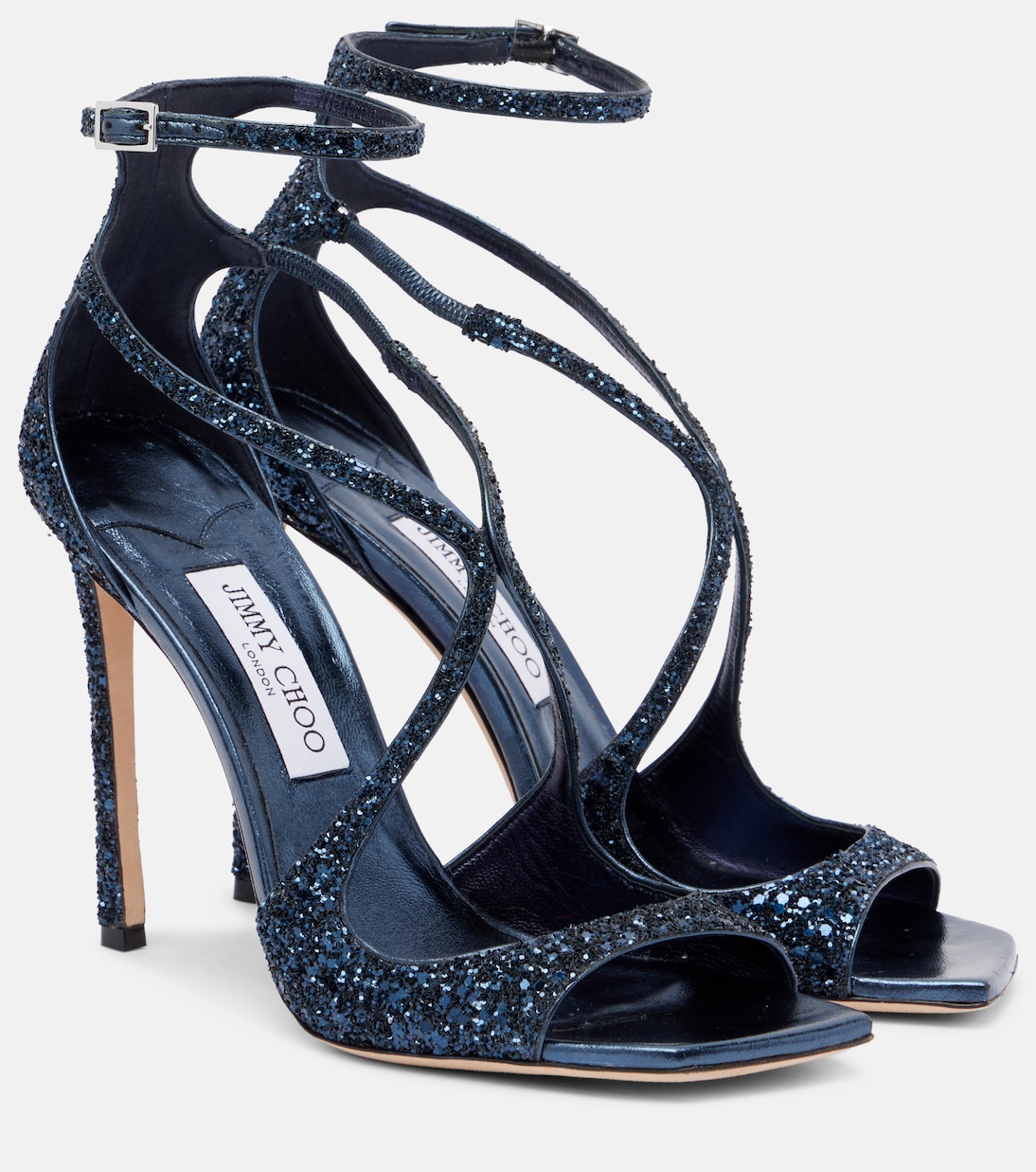 Azia 110 glitter sandals | Jimmy Choo