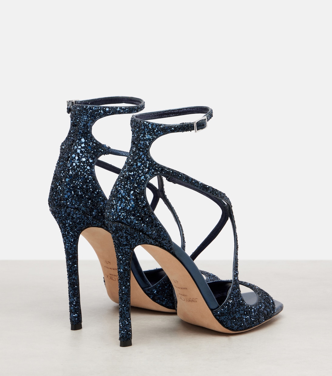 Azia 110 glitter sandals | Jimmy Choo