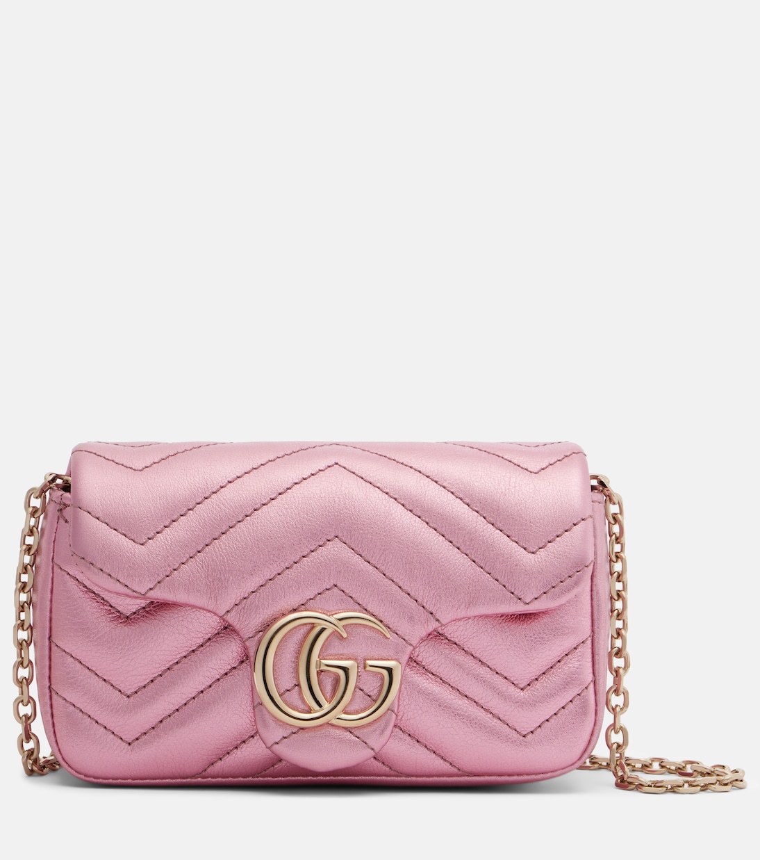 Borsa a spalla GG Marmont Mini in pelle | Gucci
