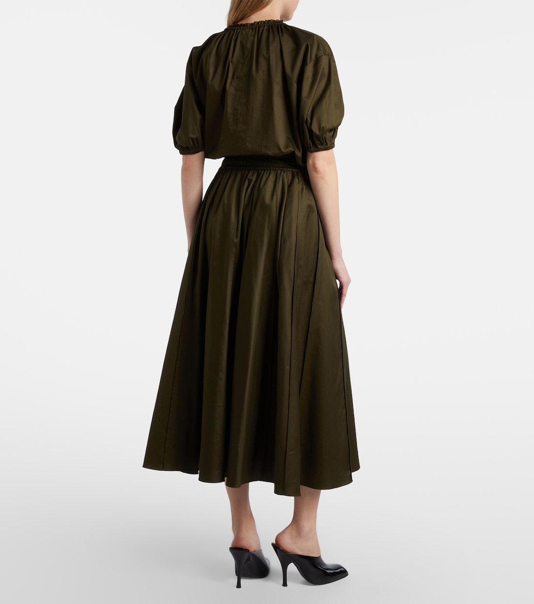 تنورة طويلة من القطن البوبلين Manar  | Joseph