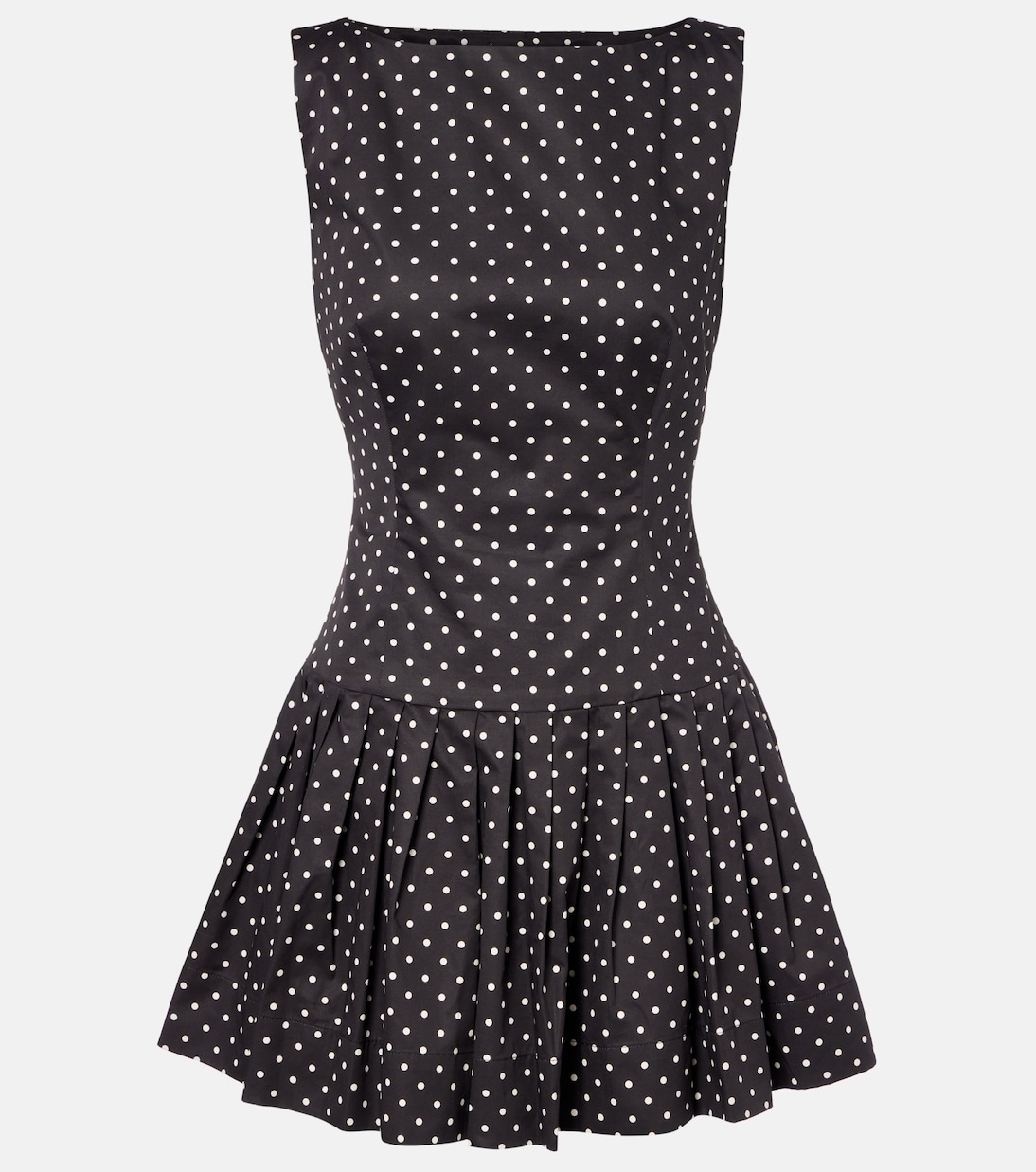 Polka-dot cotton poplin minidress | Same