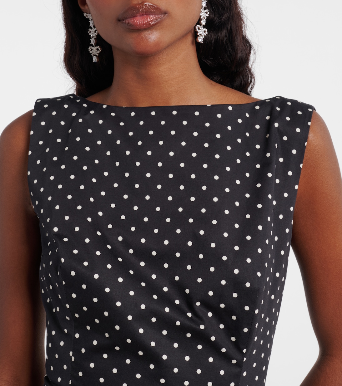 Polka-dot cotton poplin minidress | Same