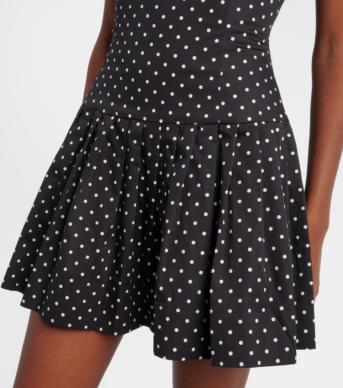 Polka-dot cotton poplin minidress | Same