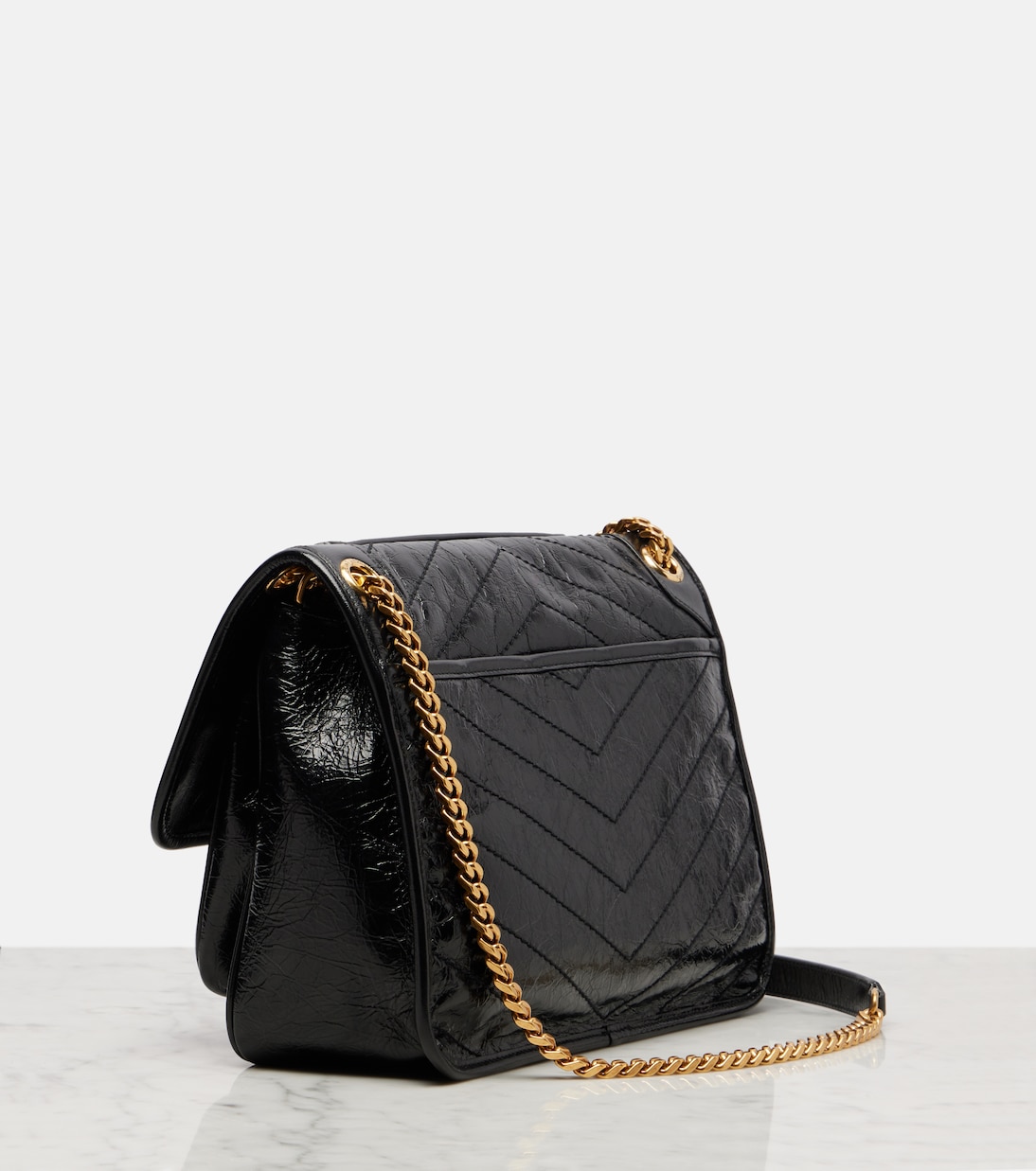 Schultertasche Niki Medium aus Leder | Saint Laurent