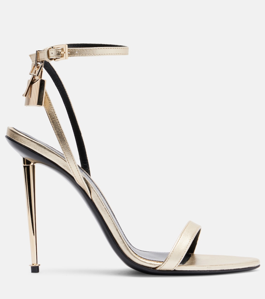 Metallic leather sandals | Tom Ford