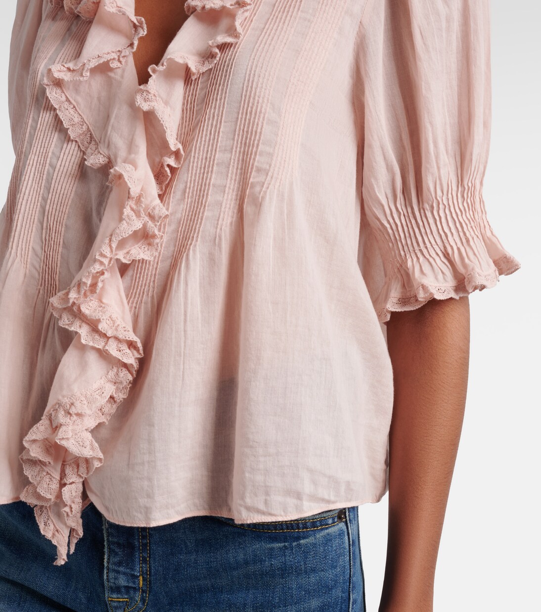 Henri cotton voile top | Dôen