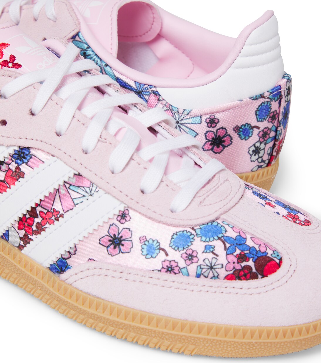 Samba OG floral suede-trimmed sneakers | Adidas Originals Kids