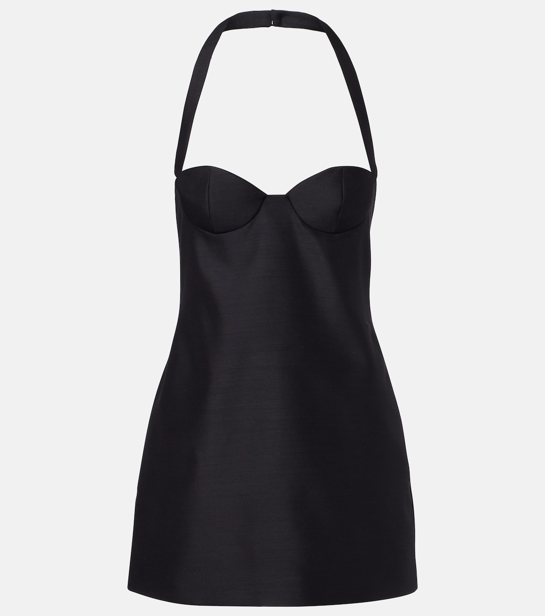 Halterneck wool-blend bustier dress | Magda Butrym