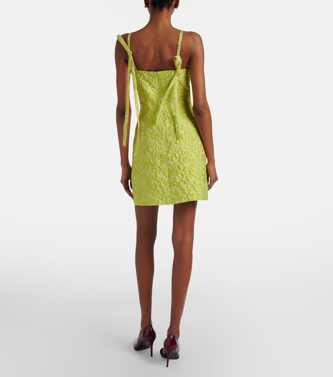 Eliezer floral cloqué minidress | Emilia Wickstead