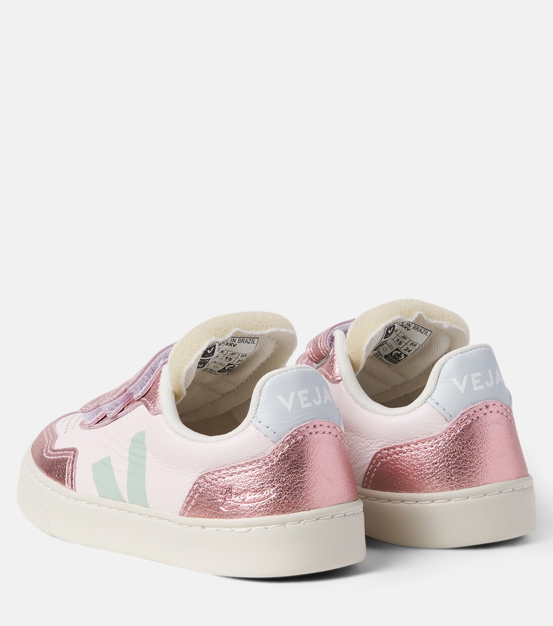 x Bonpoint Baskets V-90 en cuir | Veja Kids