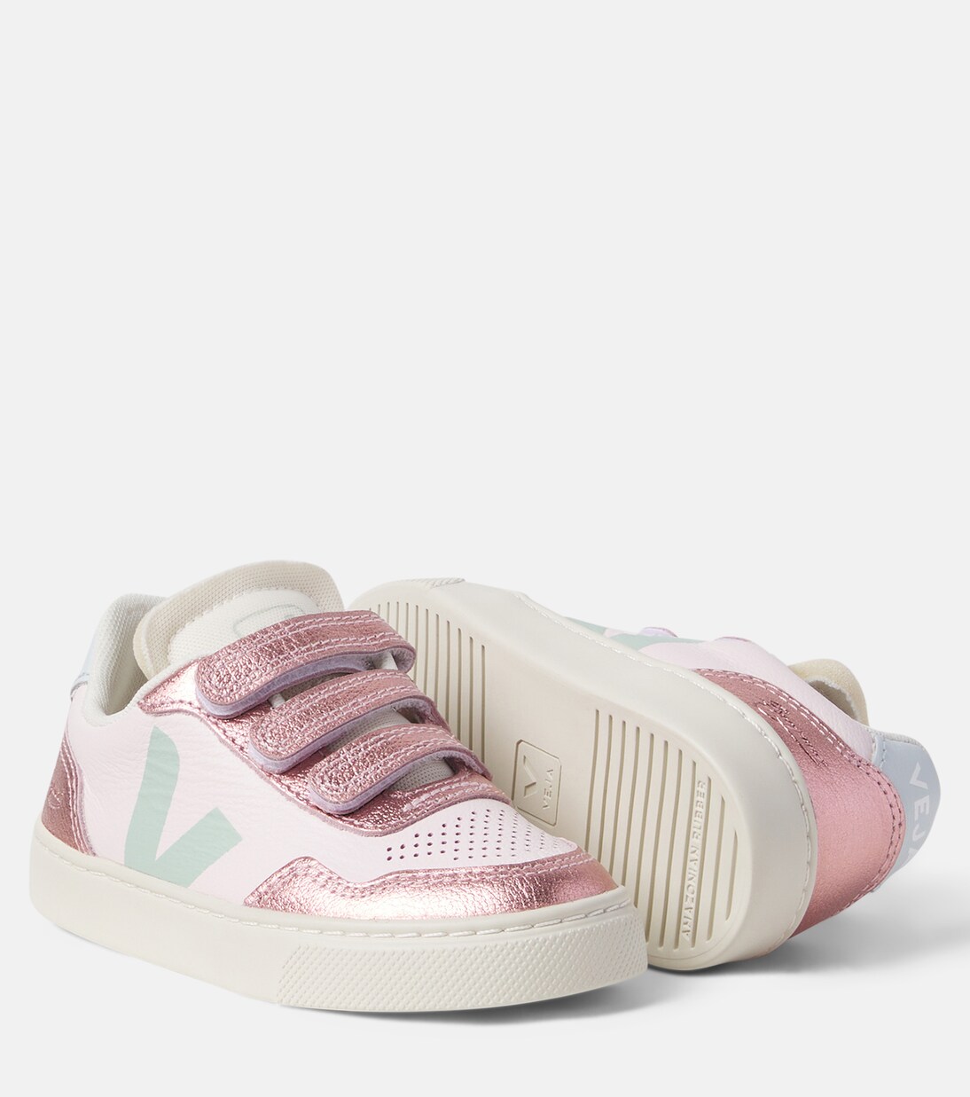 x Bonpoint Baskets V-90 en cuir | Veja Kids
