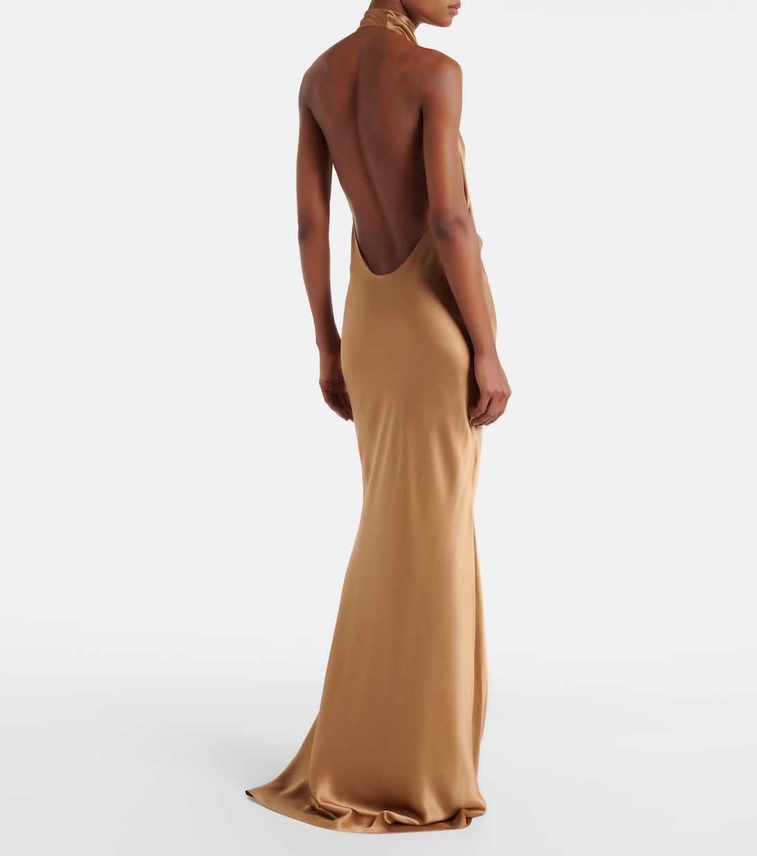 Robe aus Seidensatin | The Sei