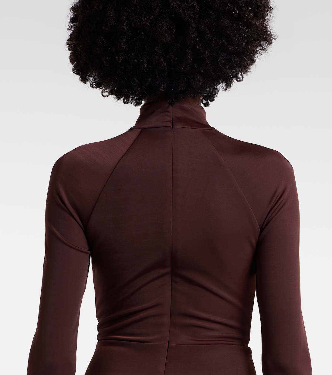 Embellished gathered jersey gown | Rebecca Vallance