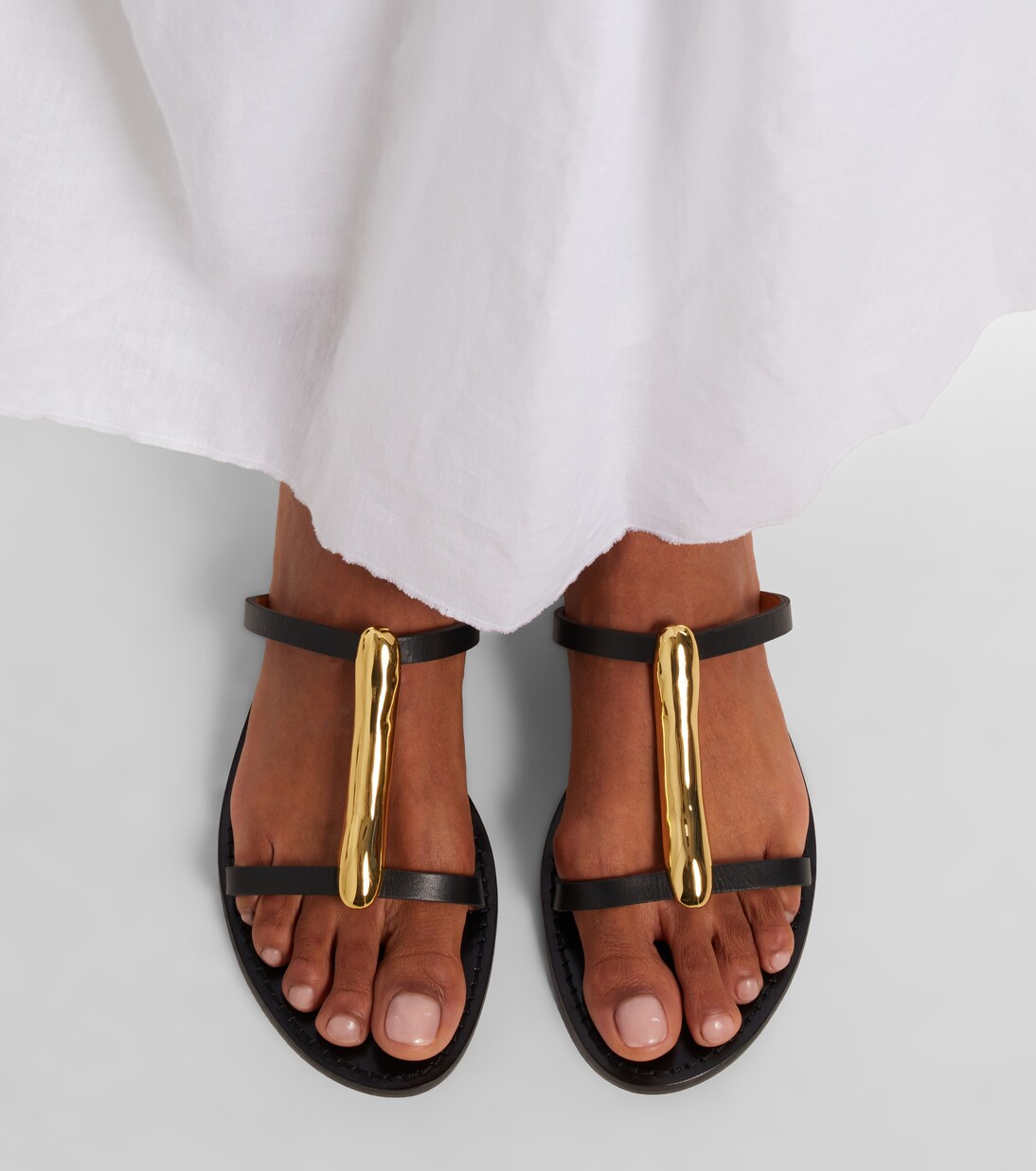 Sandalias Sahara de piel adornadas | Amanu