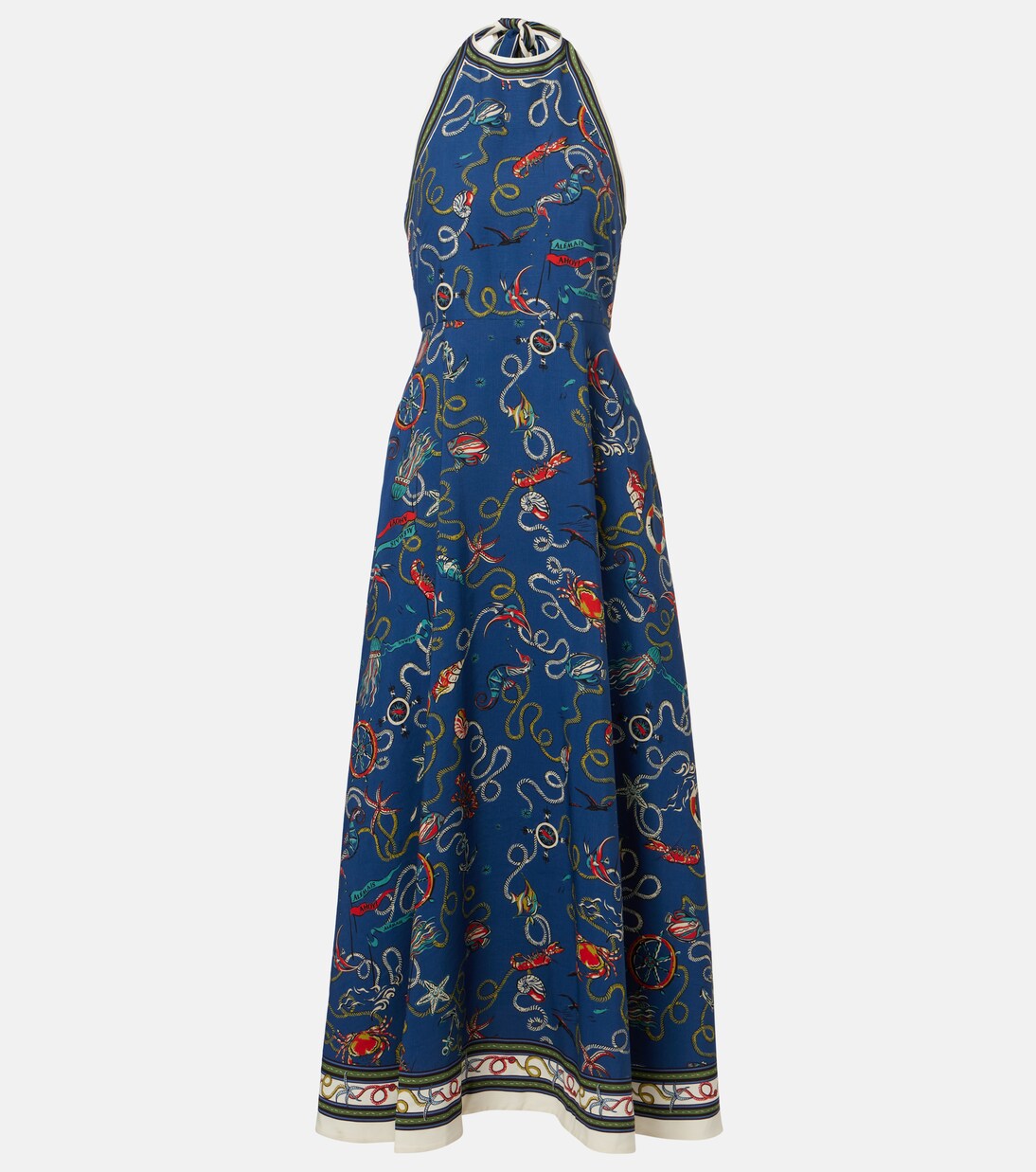 Cove printed halterneck maxi dress | Alémais
