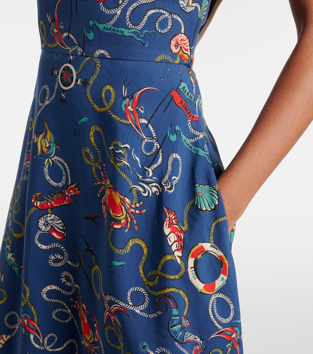 Cove printed halterneck maxi dress | Alémais