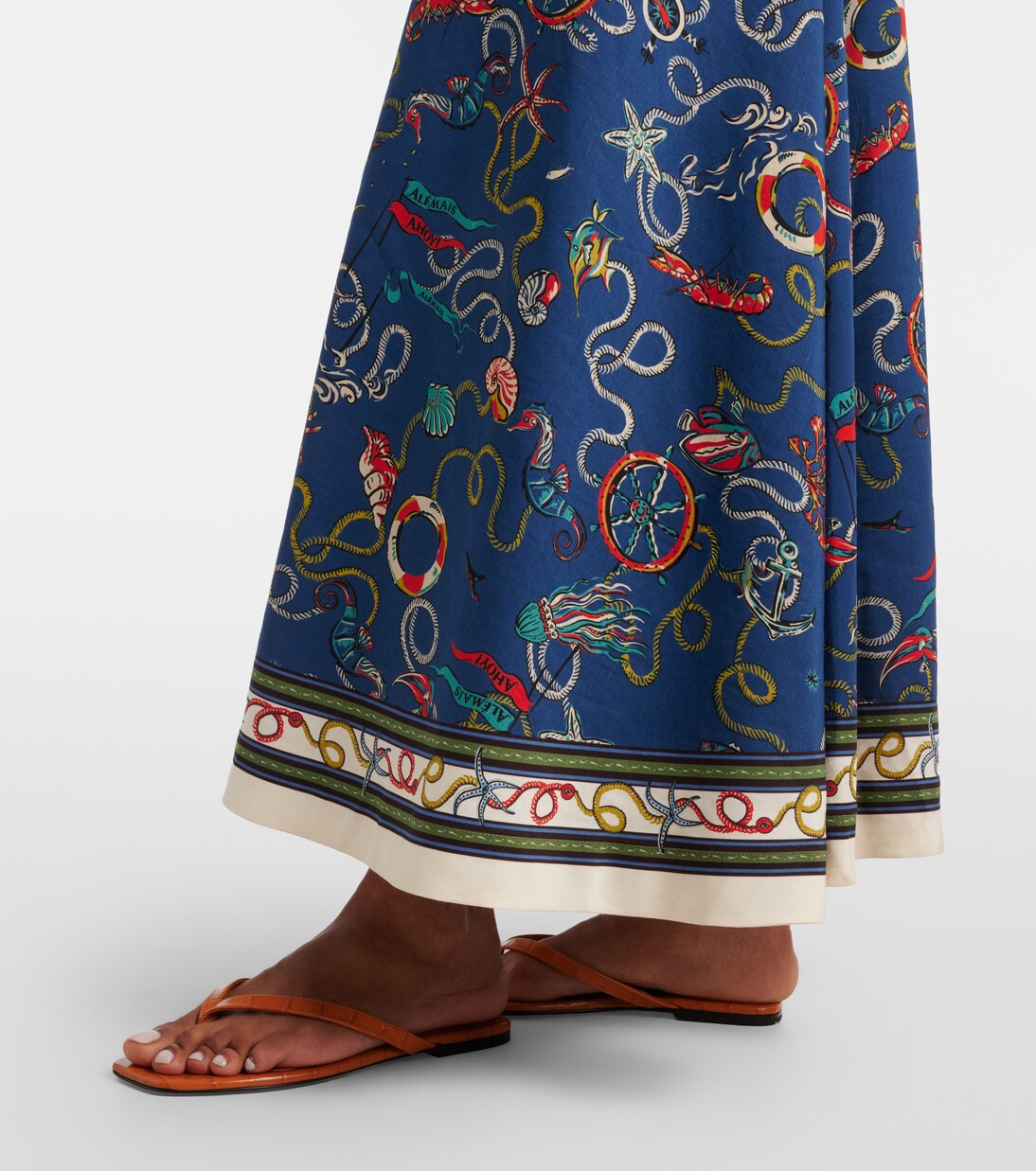 Cove printed halterneck maxi dress | Alémais