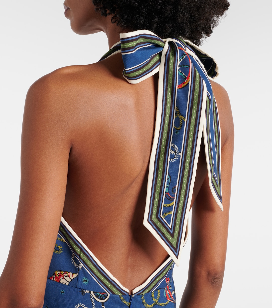 Cove printed halterneck maxi dress | Alémais