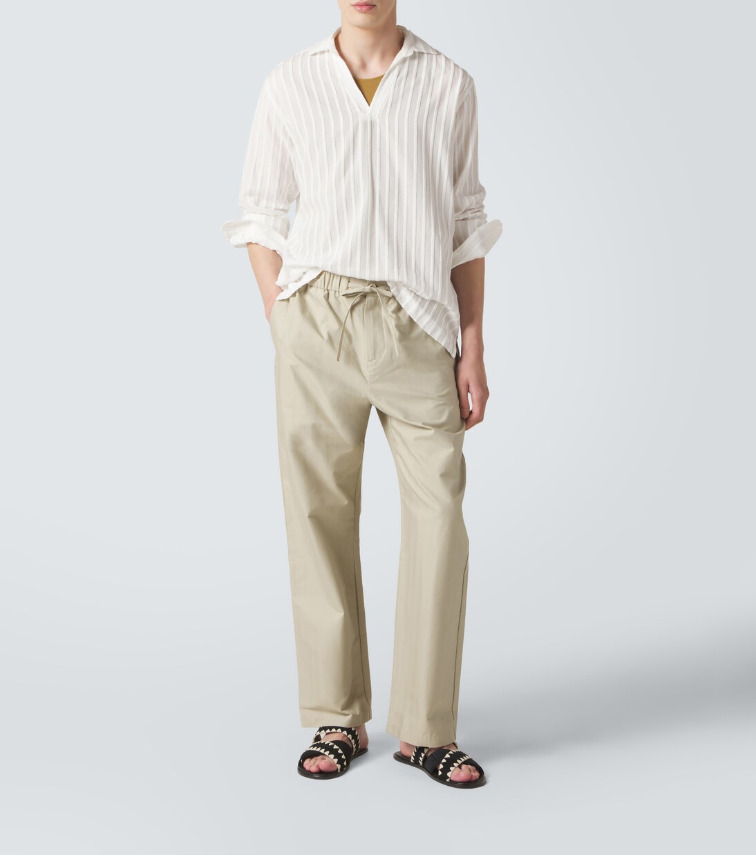 Pantaloni Rocha a gamba larga in cotone | Frescobol Carioca