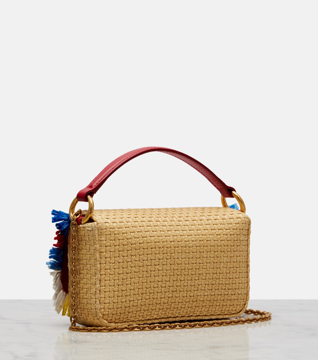 3.5 Small raffia-effect crossbody bag | Dolce&Gabbana