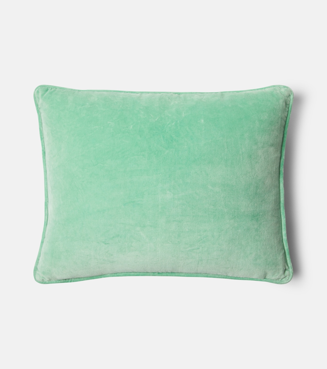 Embroidered cotton velvet cushion | Les-Ottomans