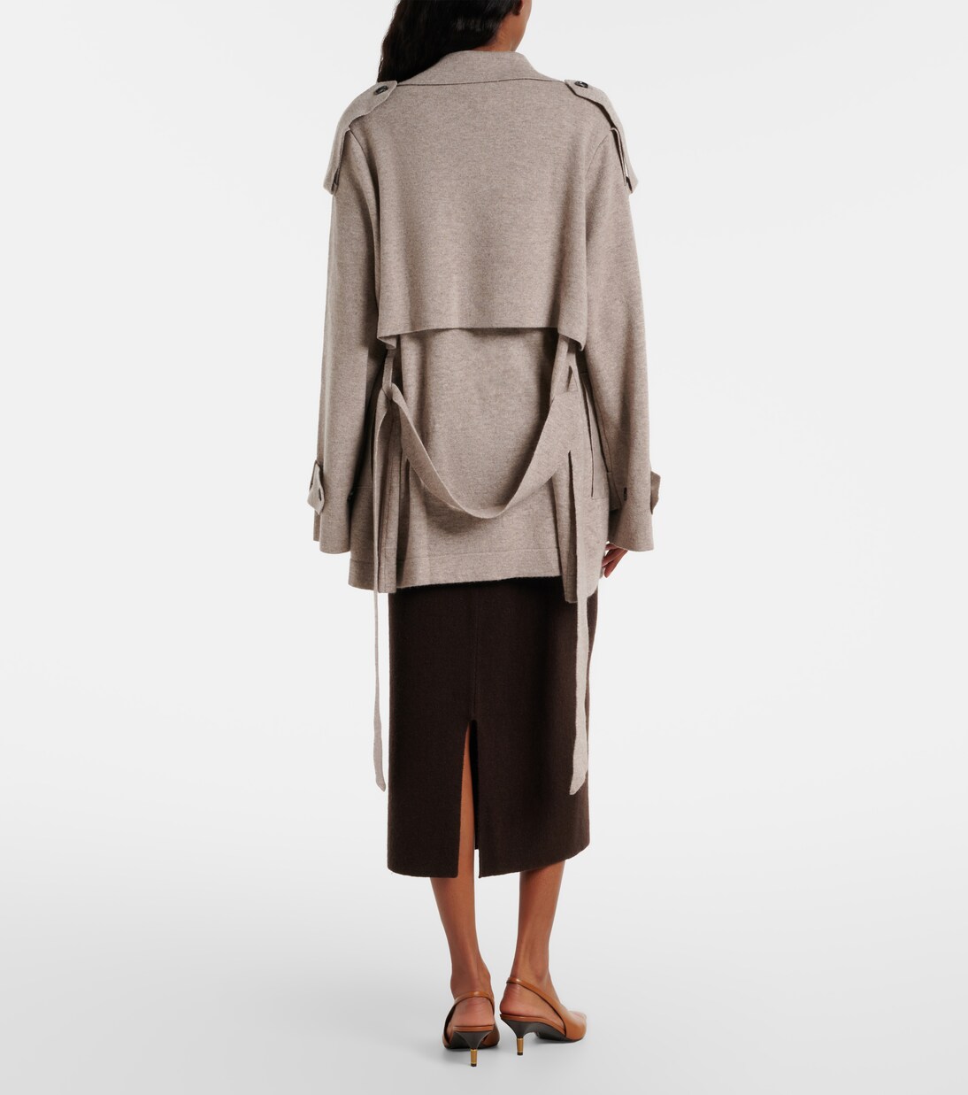 Wool and cashmere pencil skirt | Jardin des Orangers