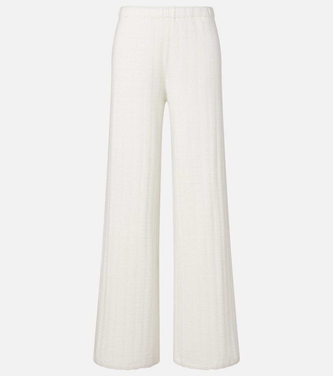 Shannen cotton and cashmere wide-leg pants | Lisa Yang