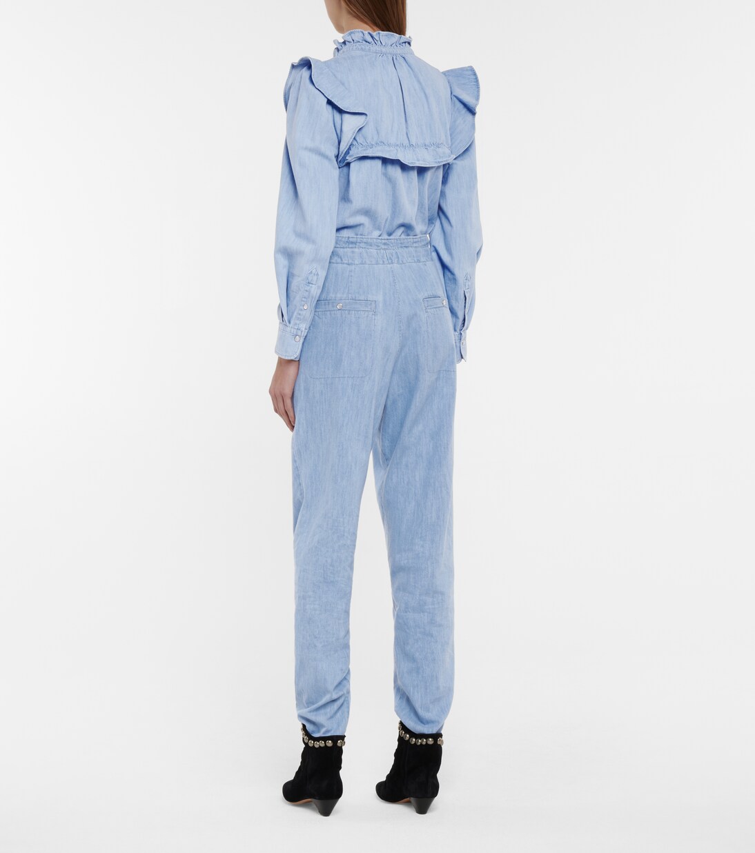 Jean paper bag Muardo à taille haute | Marant Etoile