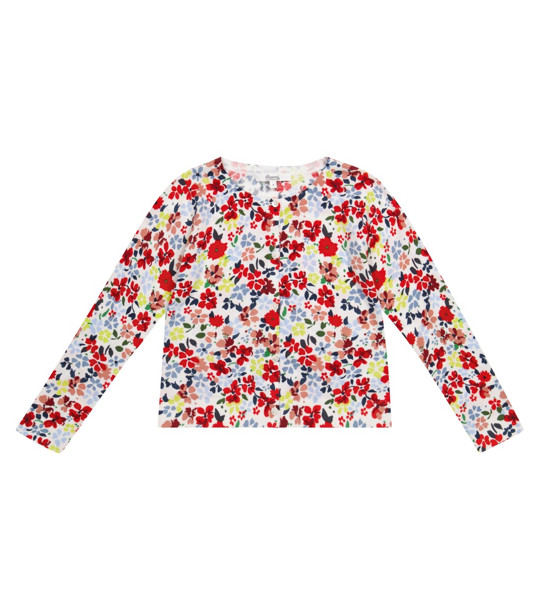 Floral cotton cardigan | Bonpoint