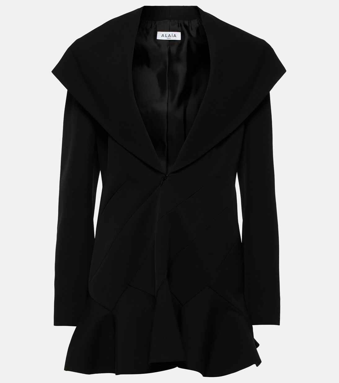 Vestido corto de lana con capucha | Alaïa