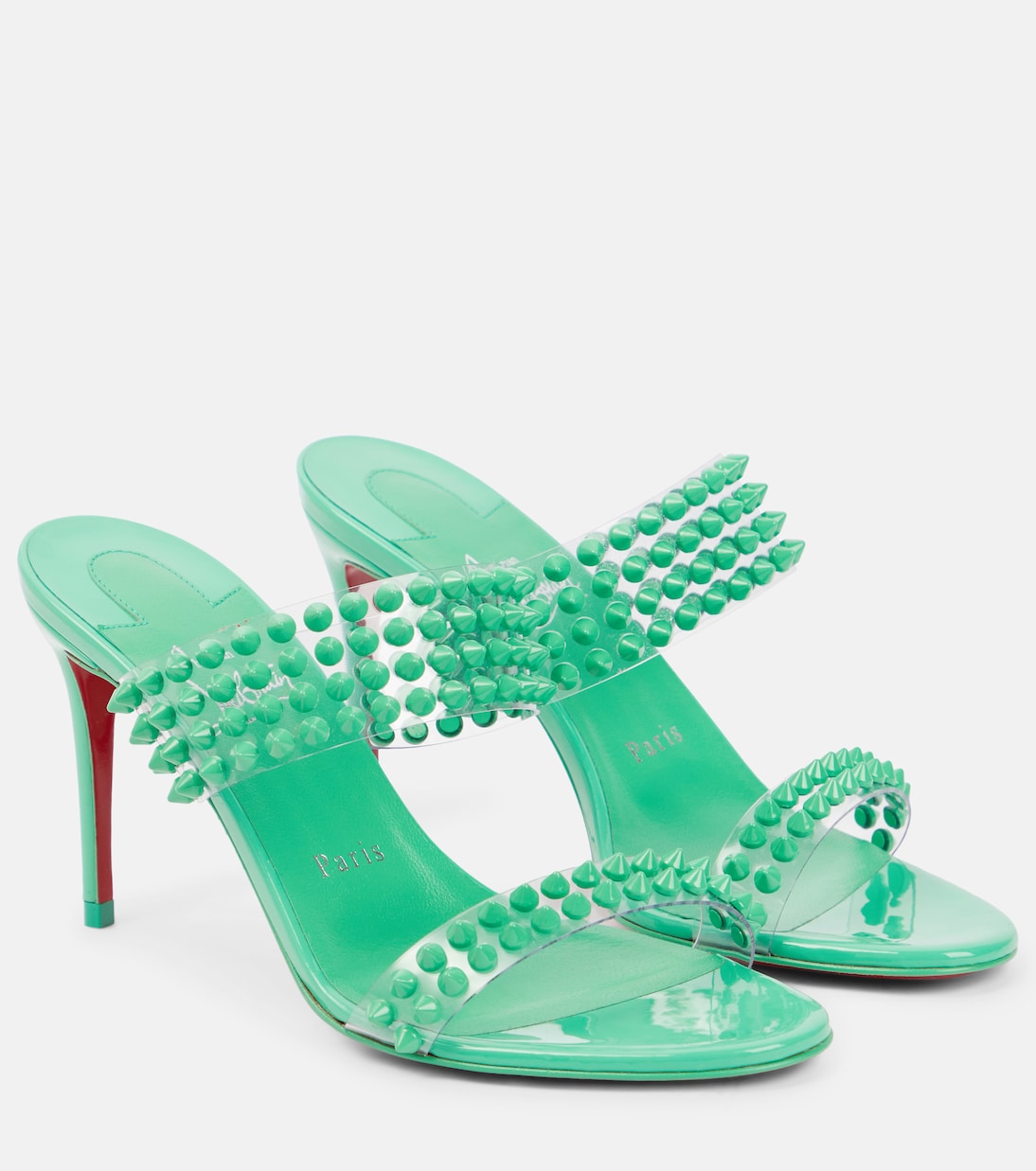Spike Only 85 PVC and leather sandals | Christian Louboutin