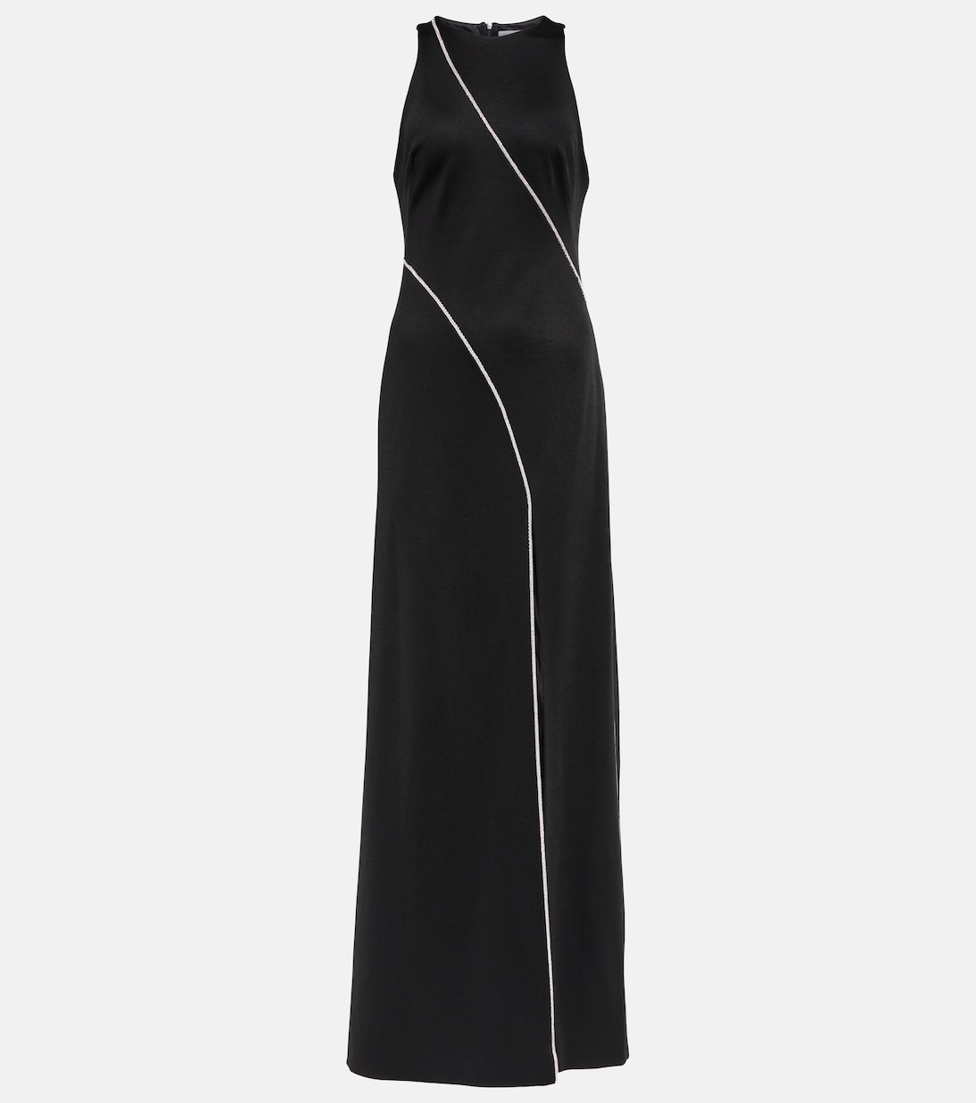 Verzierte Robe aus Jersey | Galvan