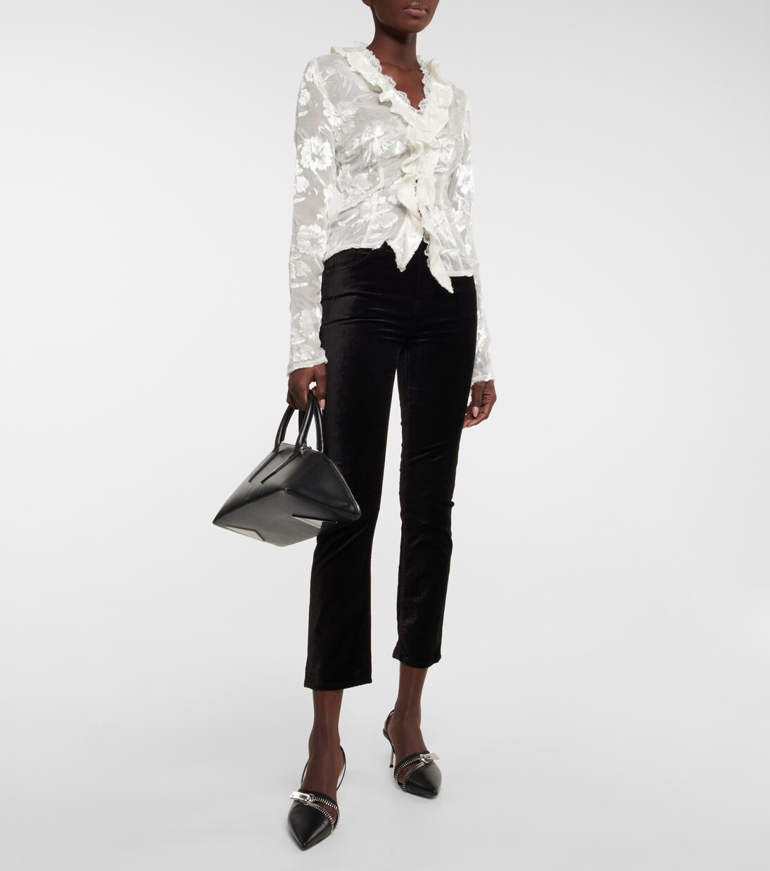 High-Rise Slim Hose Jolene aus Samt | Citizens of Humanity