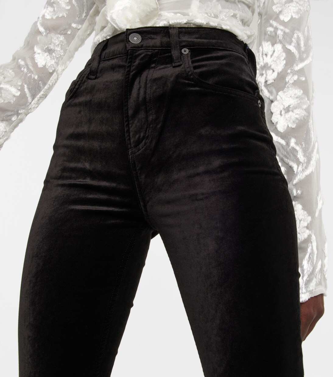 High-Rise Slim Hose Jolene aus Samt | Citizens of Humanity