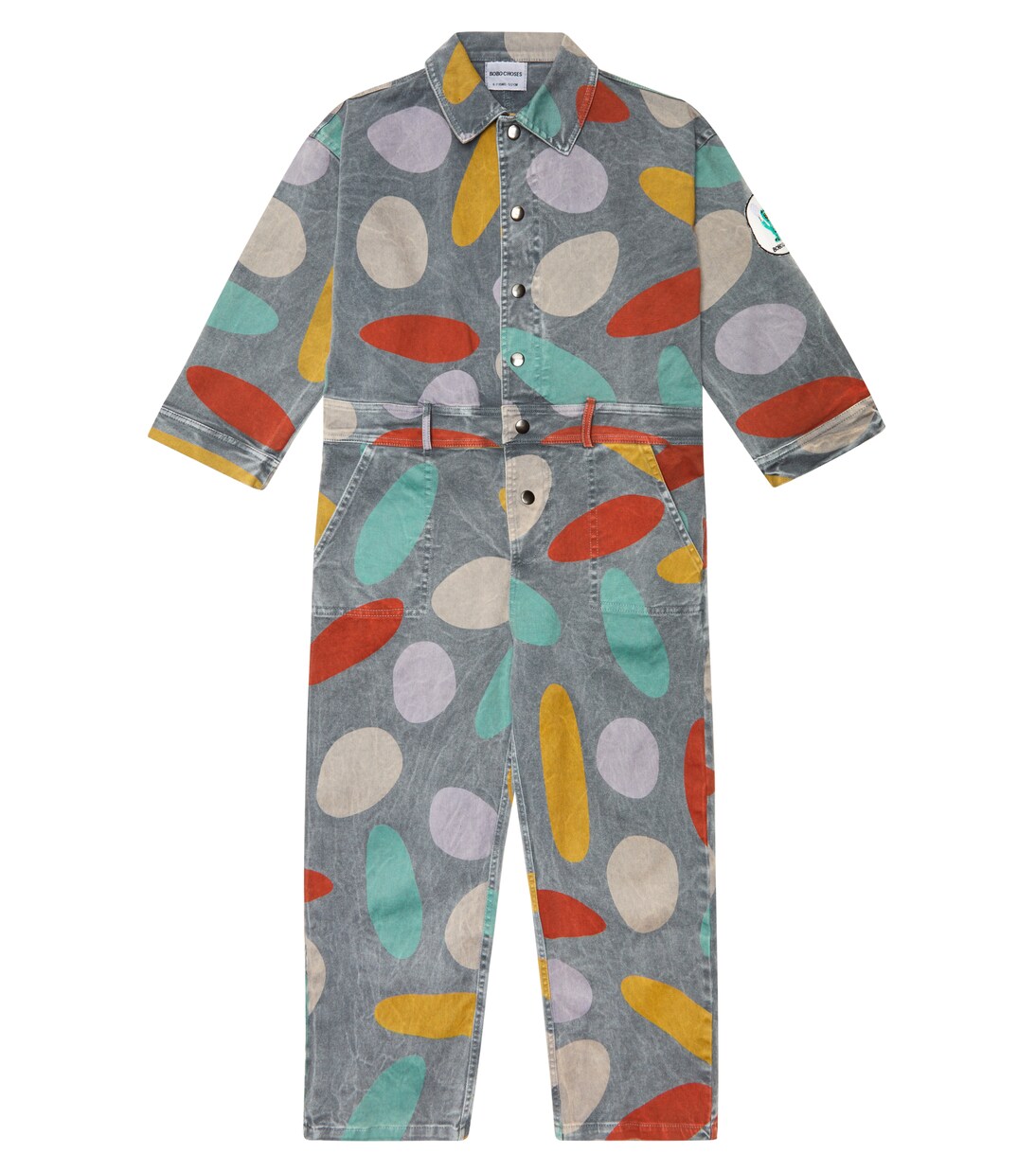 Party Time printed cotton jumpsuit | Bobo Choses