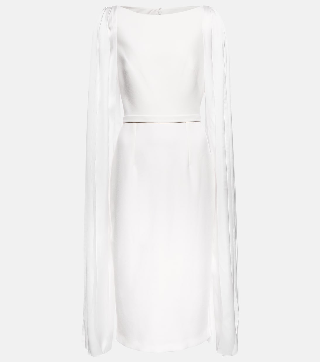 Midikleid Essiah aus Crêpe und Satin | Safiyaa