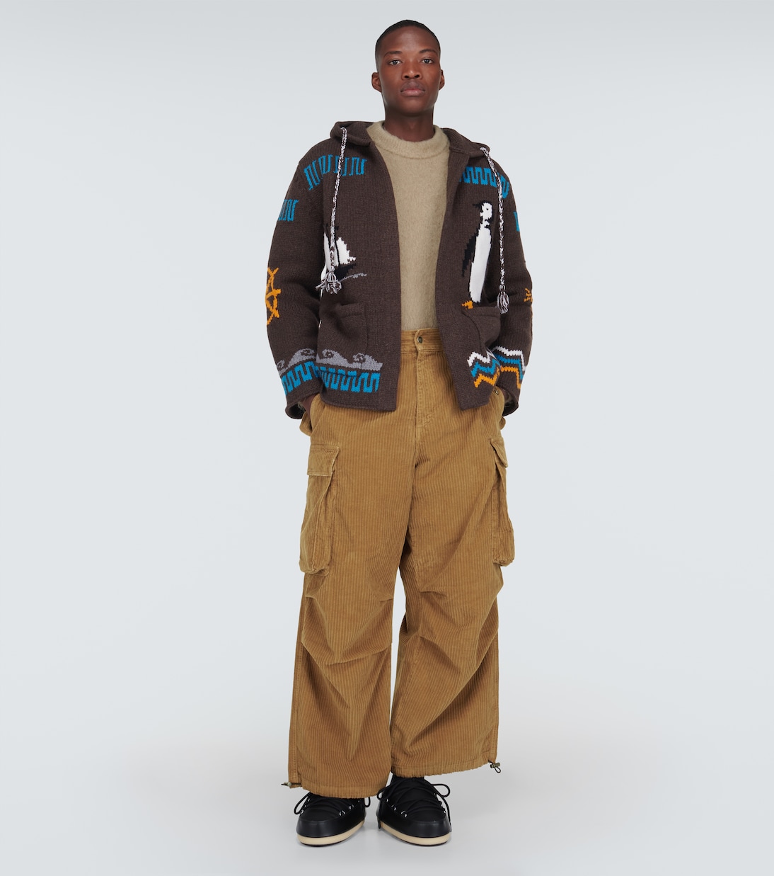 Velvet corduroy cargo pants | Alanui