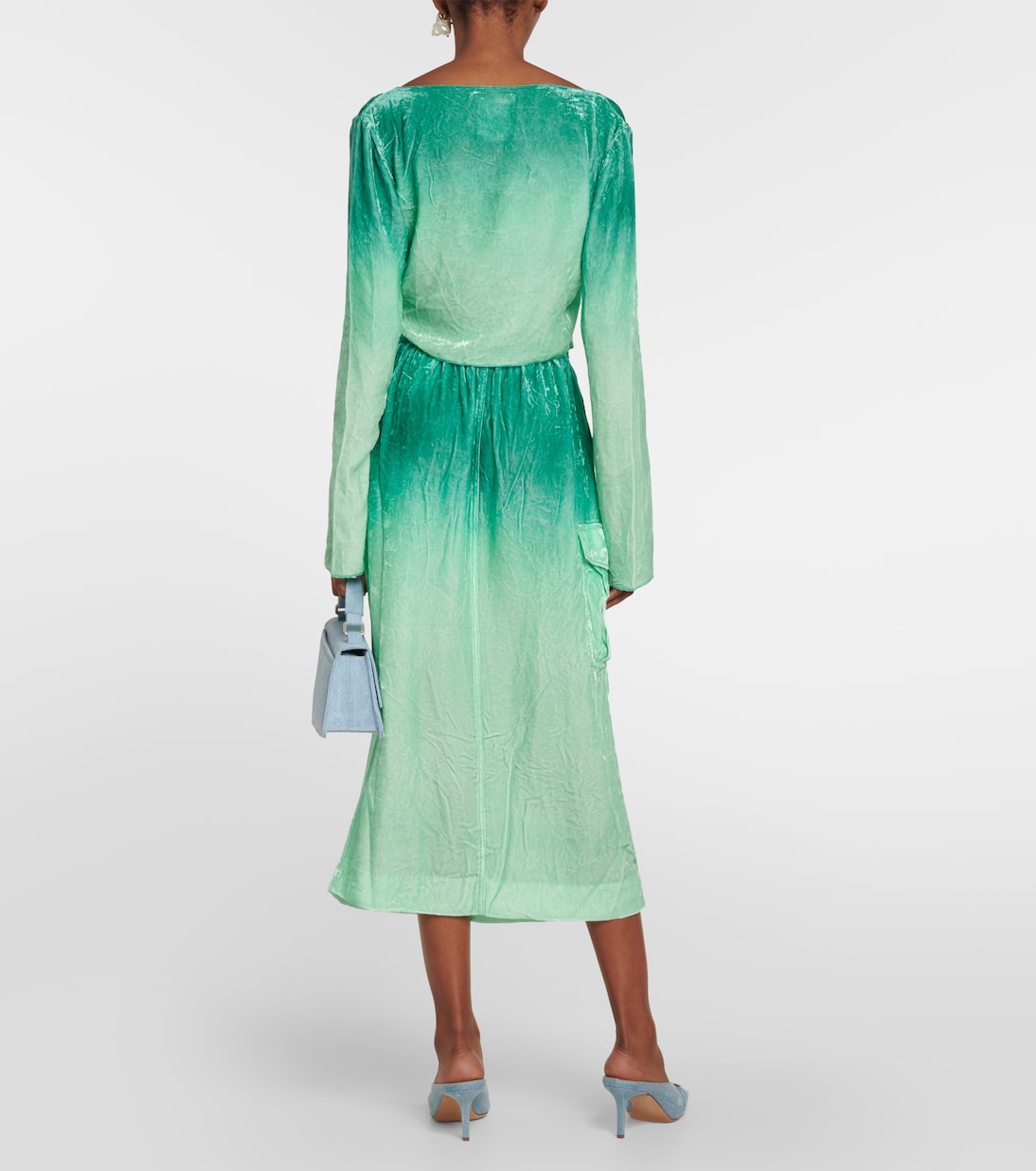 Cropped-Cardigan aus Samt | Acne Studios