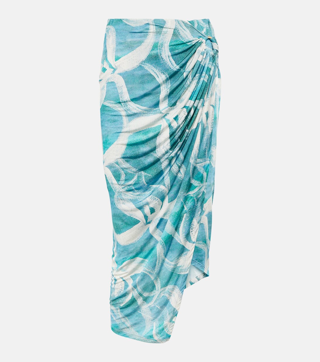 Coastline printed midi skirt | Louisa Ballou