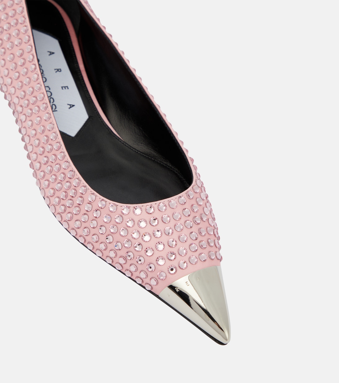 Rhinestone-embellished ballet flats | Area