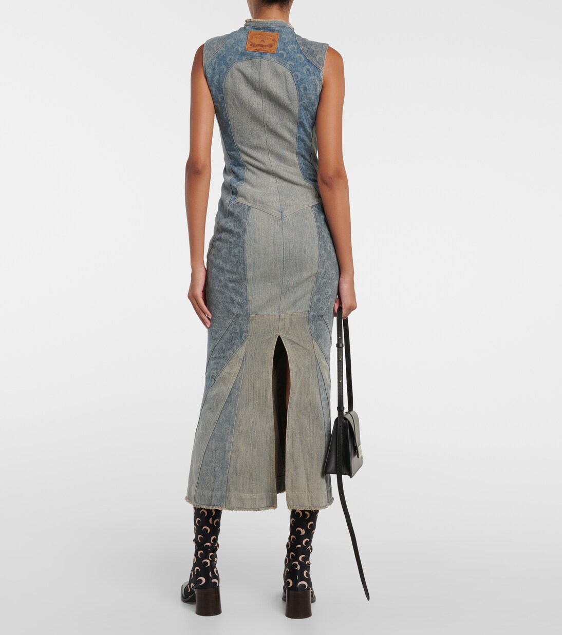 Abito midi All Over Moon di jeans | Marine Serre