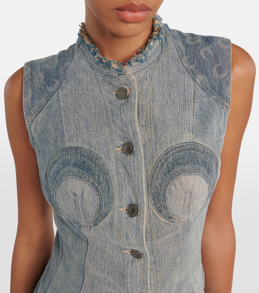 Abito midi All Over Moon di jeans | Marine Serre