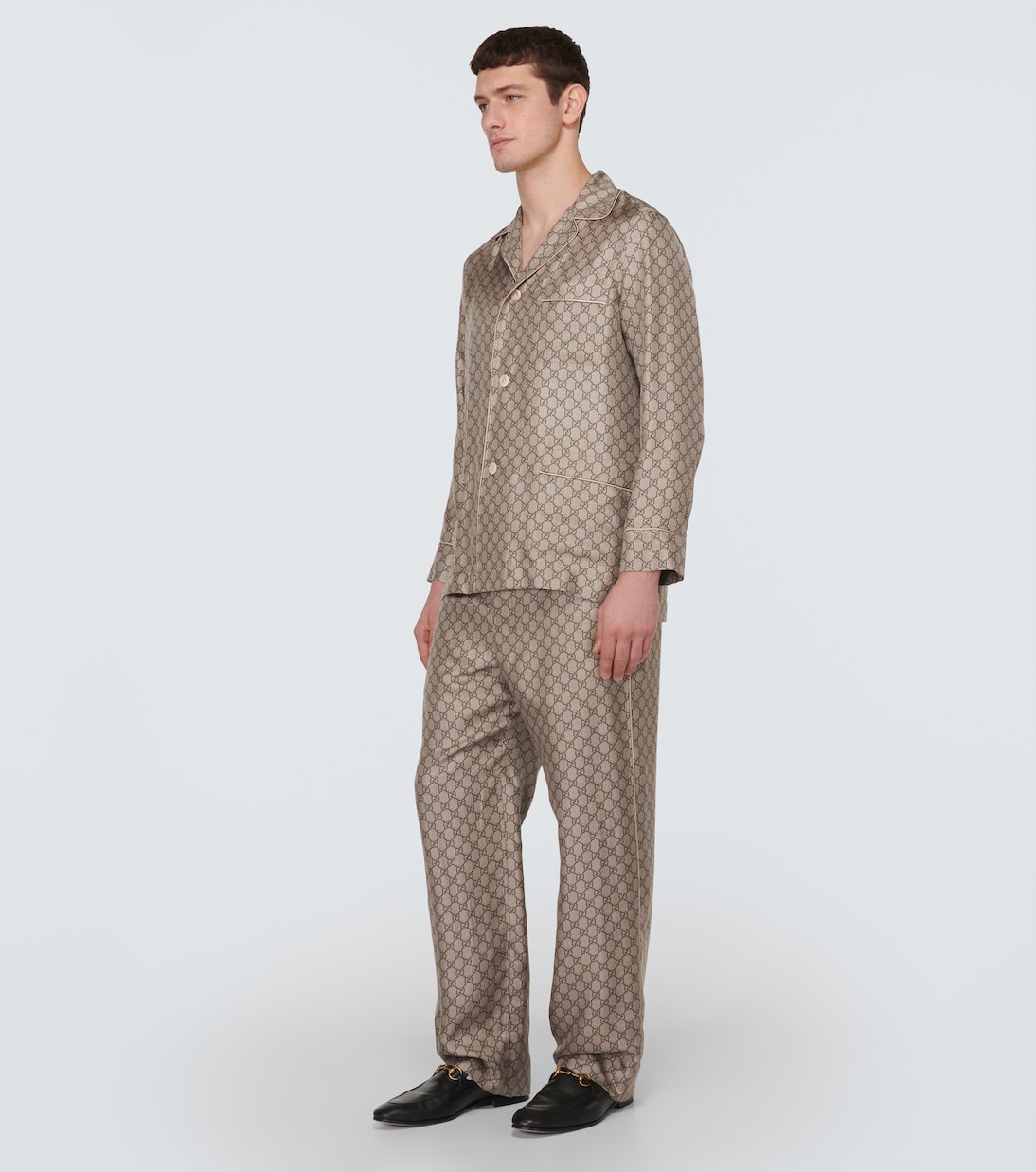 Hemd GG aus Seide | Gucci