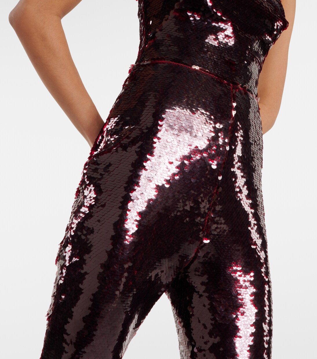 Myrine sequined strapless jumpsuit | Safiyaa