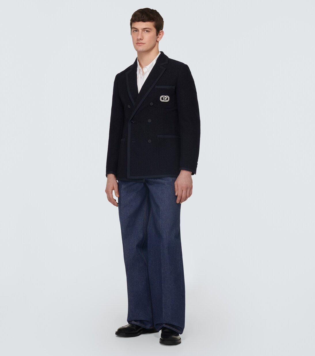 Mid-rise wide-leg jeans | Valentino