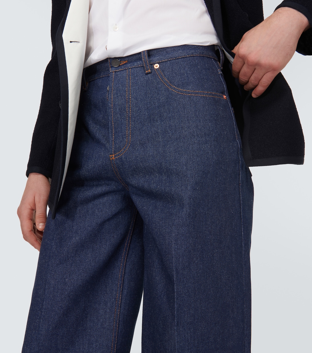 Mid-rise wide-leg jeans | Valentino