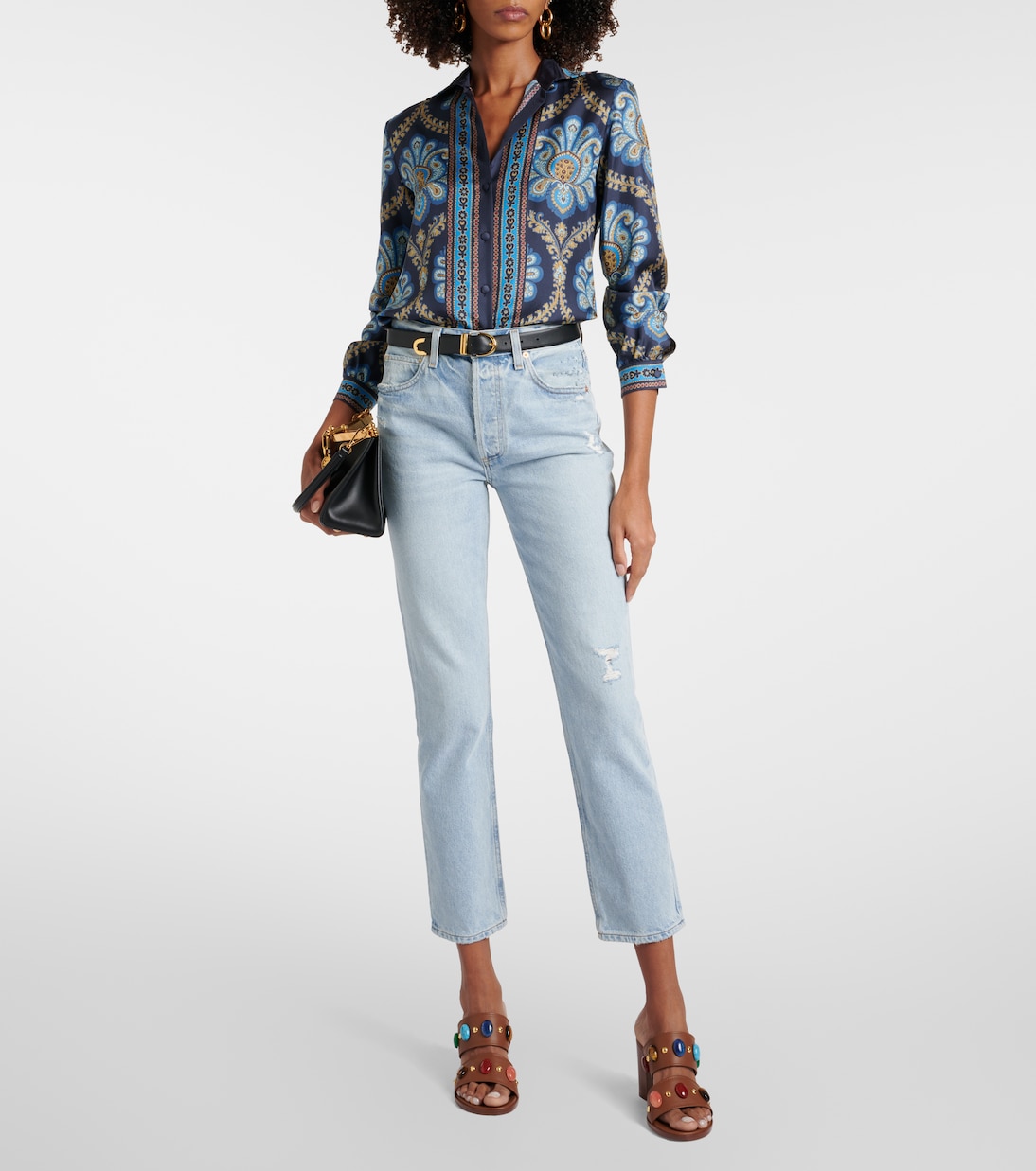 Verzierte Sandalen Shanti aus Leder | Gianvito Rossi